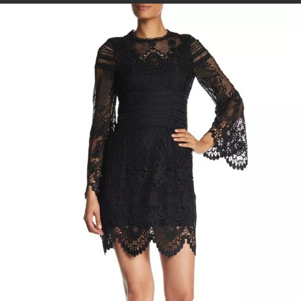 Laundry By Shelli Segal Long Sleeve Venise Lace Sh